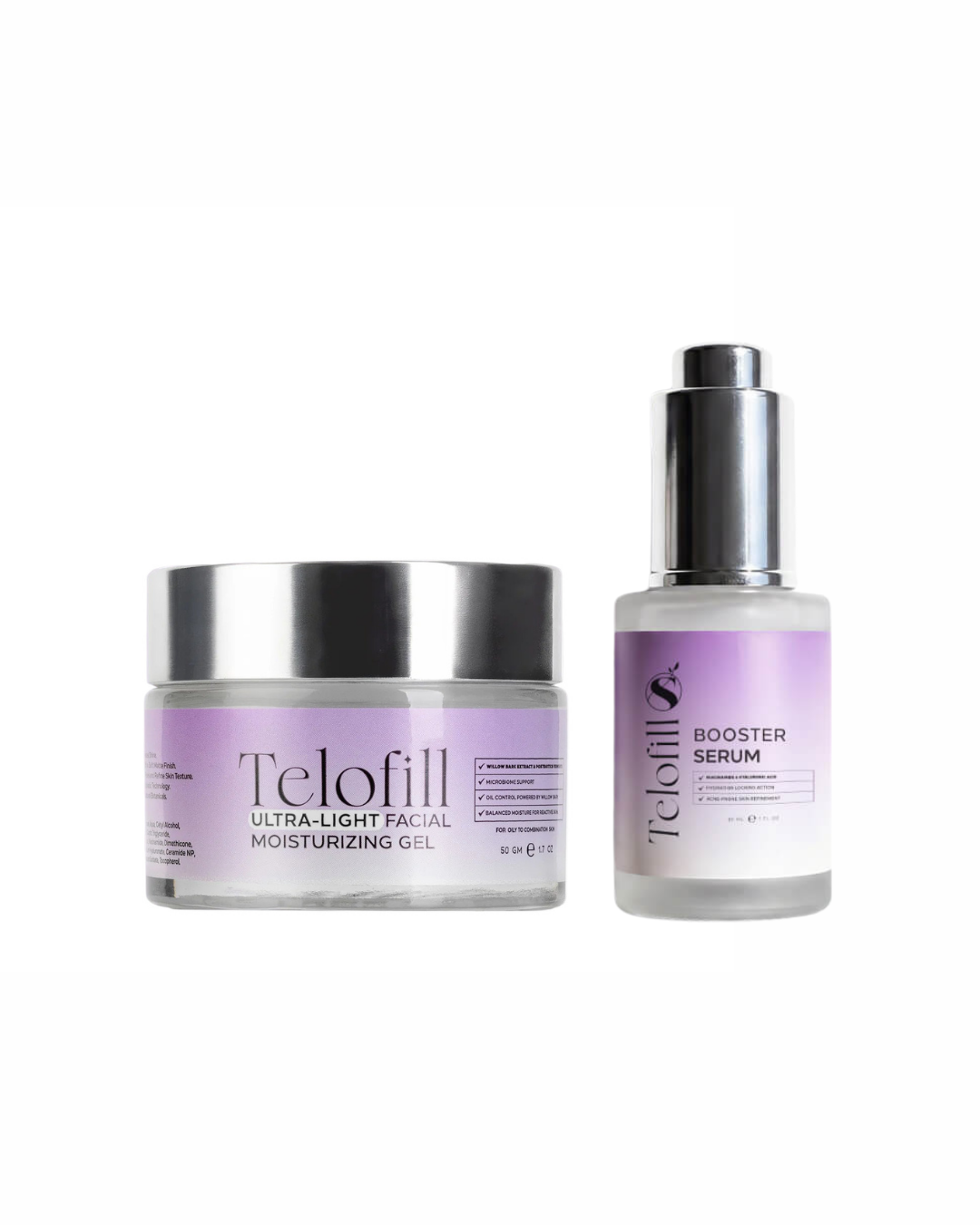 Telofill Fan Favorites Bundle (Booster Serum + Ultra-Light Facial Moisturizing Gel) on ZYNAH
