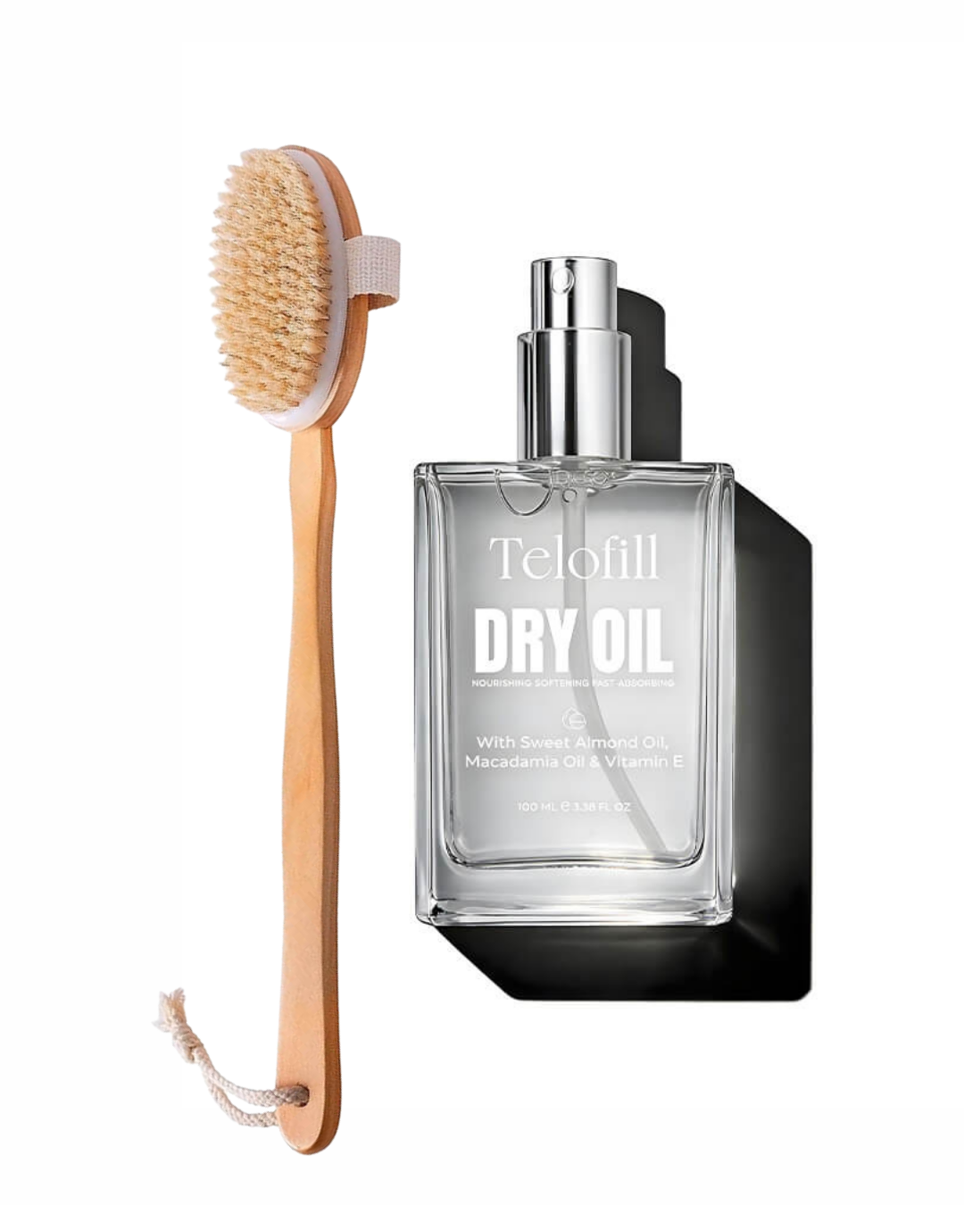 ZYNAH Dry Brush & Telofill Dry Body Oil on ZYNAH