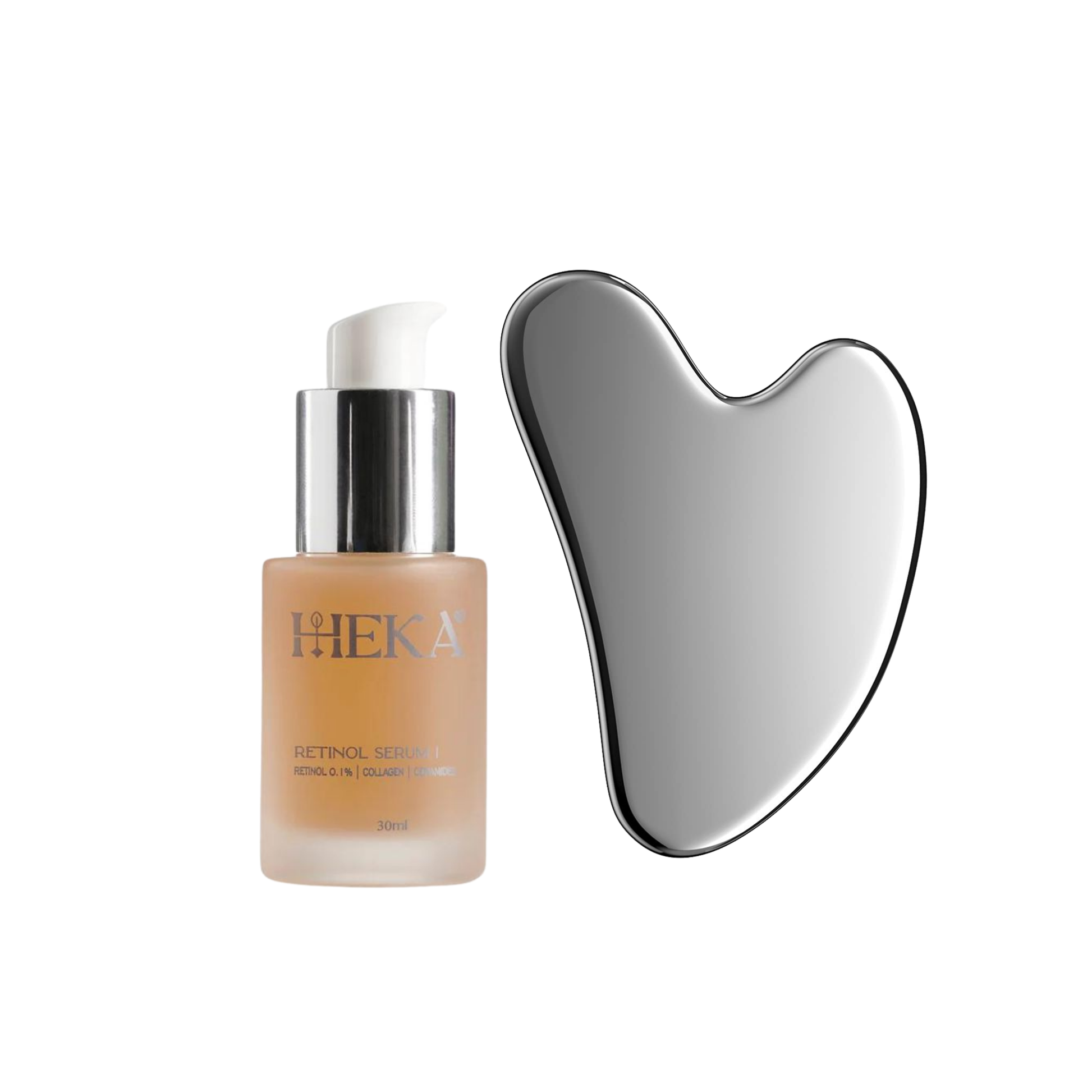 Gua Sha + Heka Retinol Serum 0.3% on ZYNAH