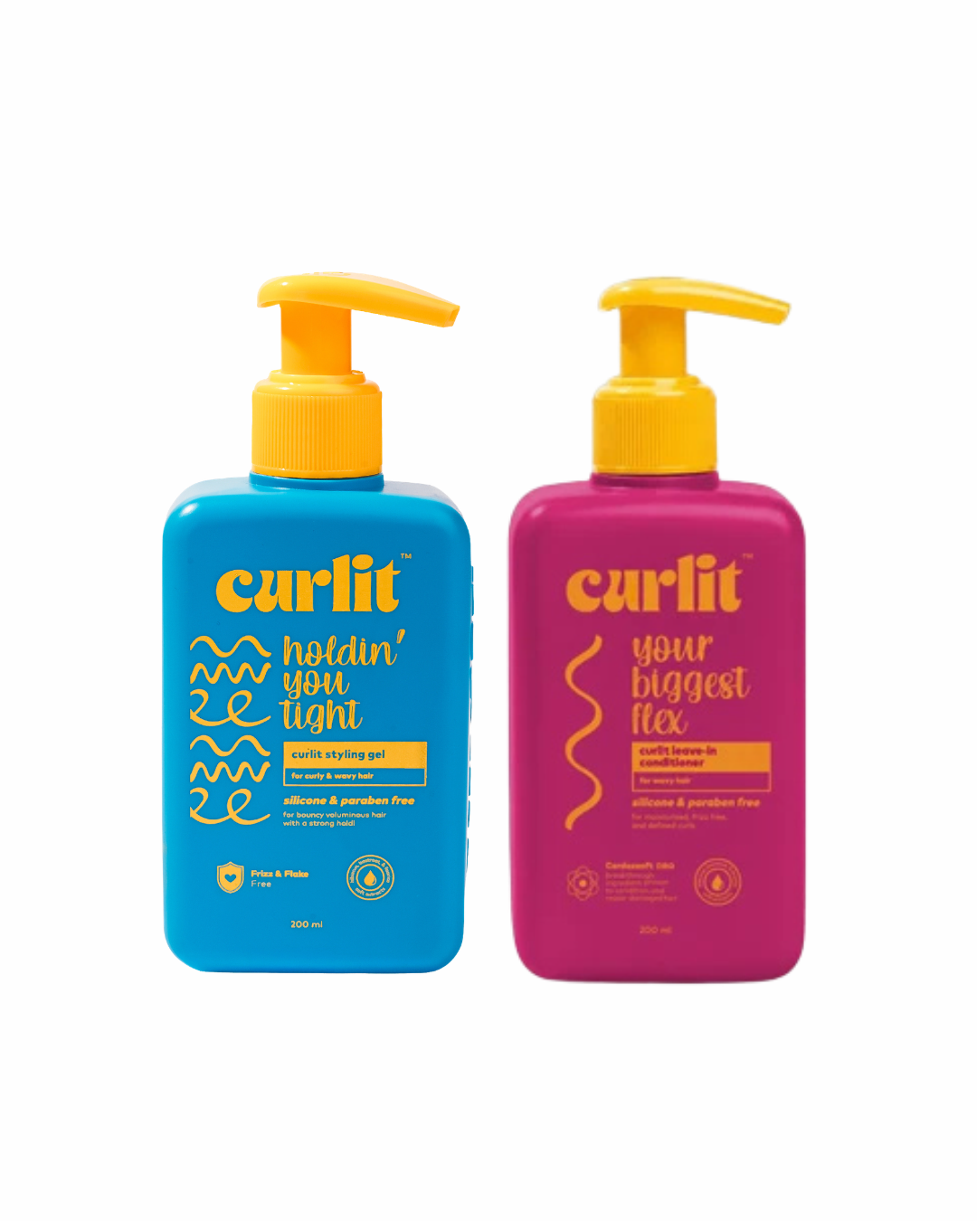 Wavy Leave-in Conditioner & Silicone-Free Gel Kit by Curlit on ZYNAH