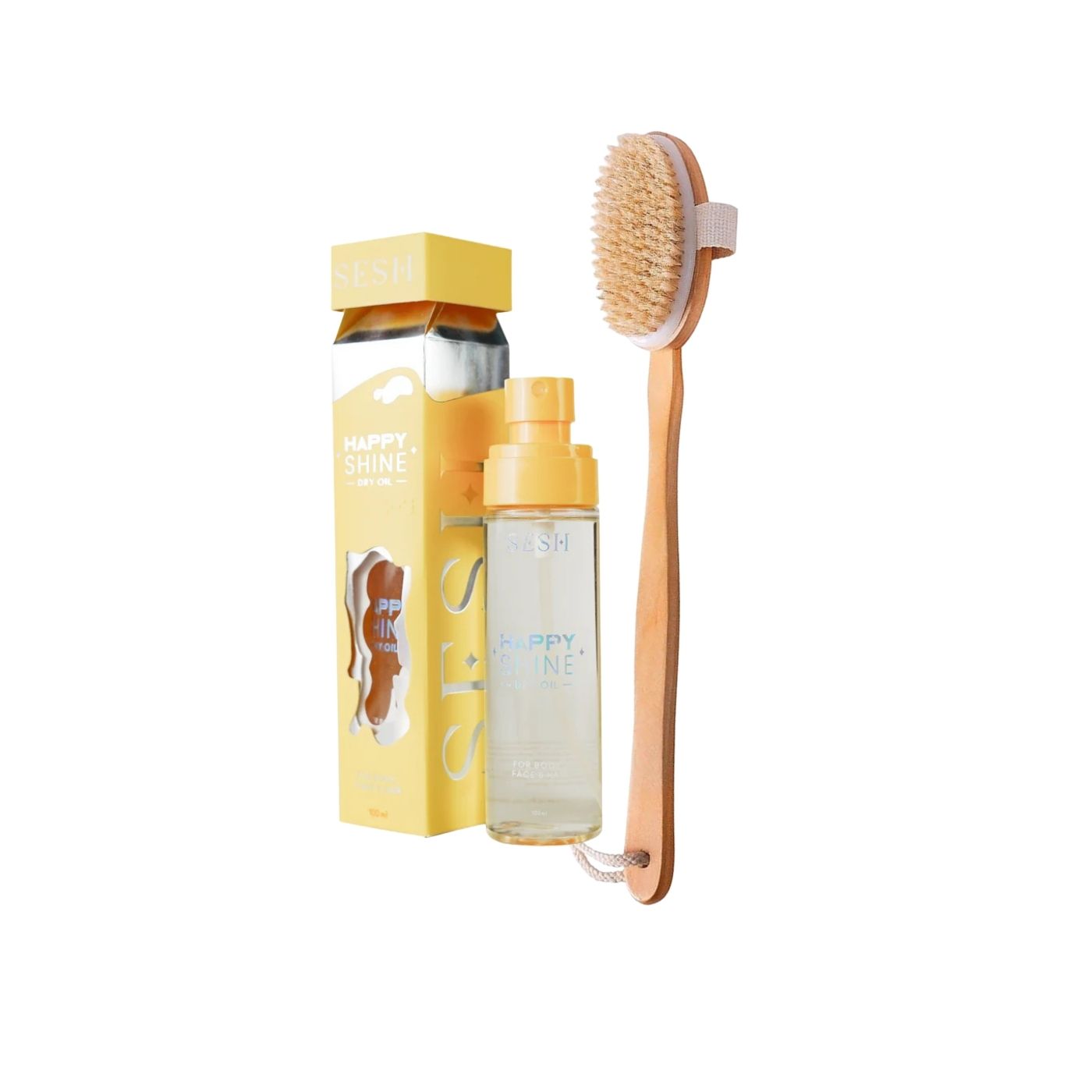 ZYNAH Dry & Exfoliating Brush + SESH Dry Oil on ZYNAH