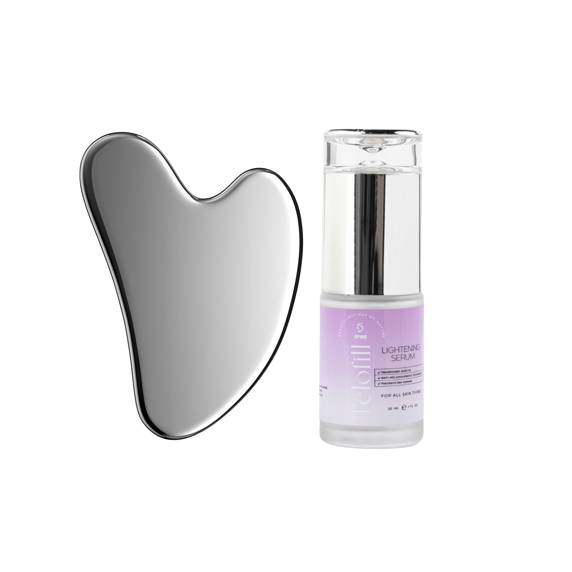 Gua Sha + Telofill Lightening Serum on ZYNAH