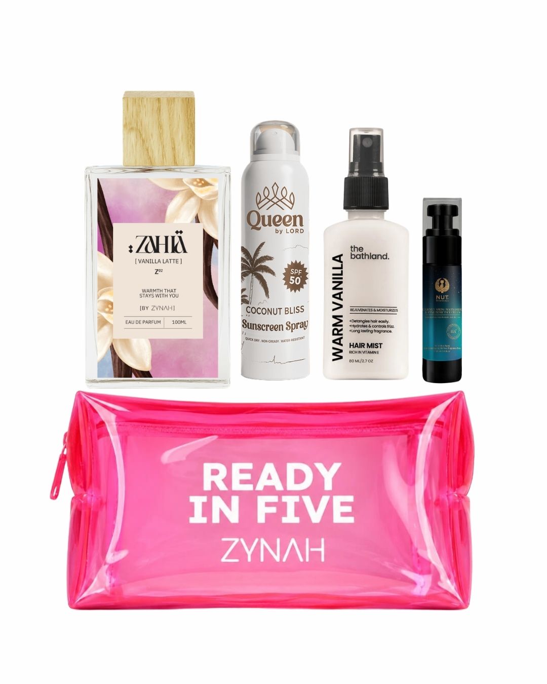 Summer Care Bundle (Perfume, Face Cream, Sunscreen, Hair Mist) on ZYNAH