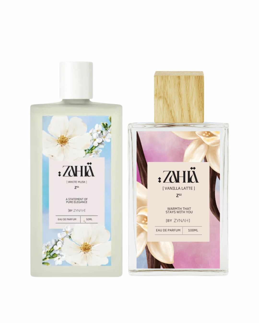 Zahia 100ML White Musk + Creamy Vanilla Latte on ZYNAH