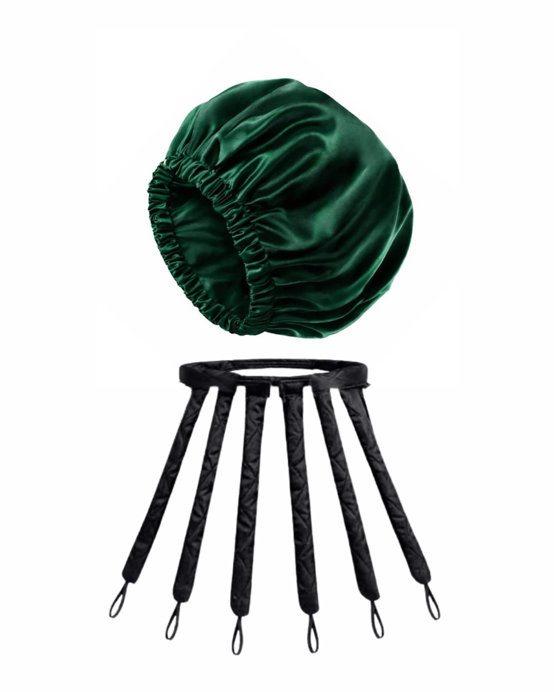 Midnight Curls Duo ( Black Octopus + Emerald Bonnet ) on ZYNAH