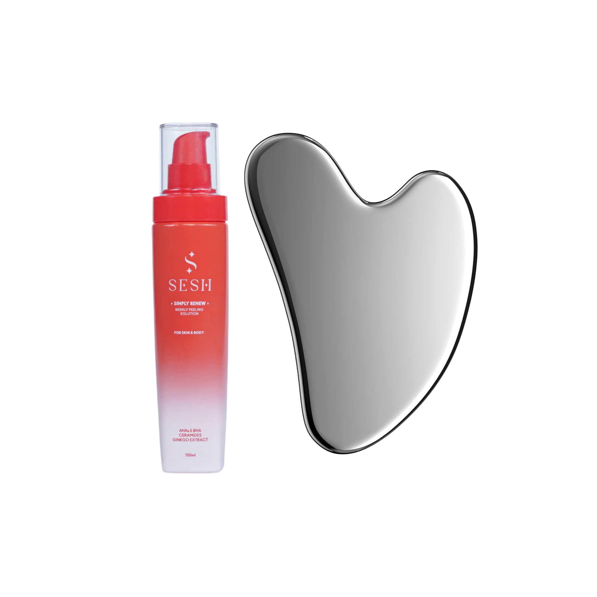 Gua Sha +  SESH Weekly Peeling Solution on ZYNAH