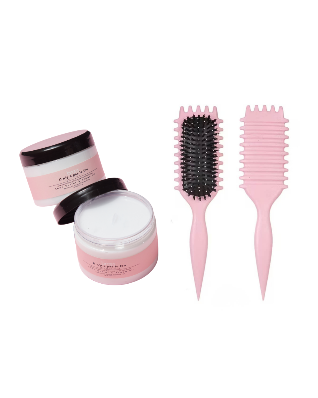 Zynah Viral Curly Brush + Braes Deep Hair Mask on ZYNAH