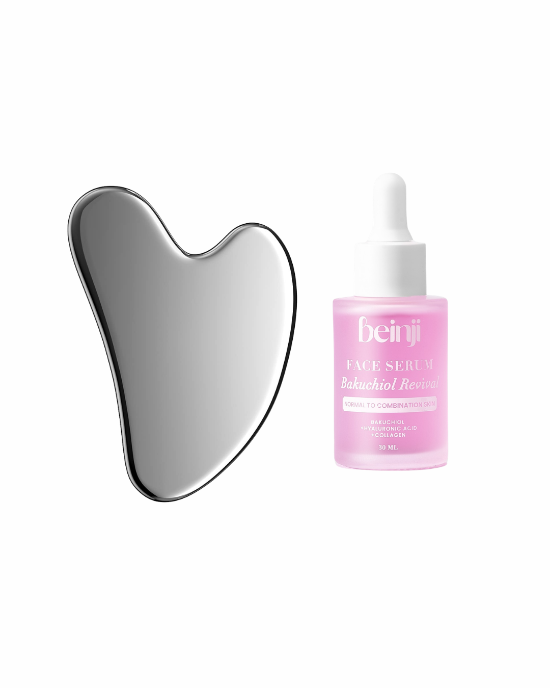 Gua Sha + Beinji FACE SERUM BAKUCHIOL REVIVAL on ZYNAH