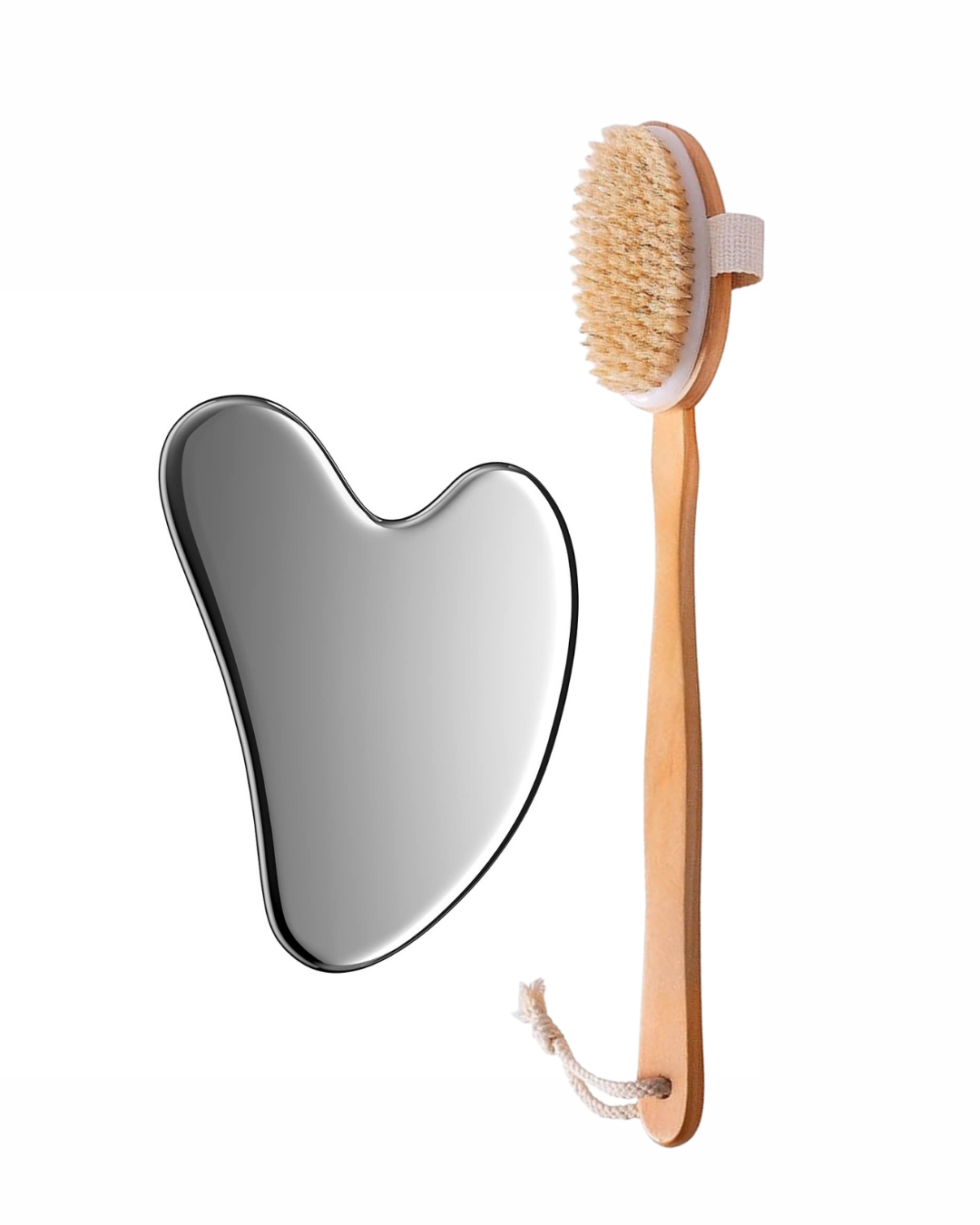 Daily Reset Duo ( Gua Sha + Dry & Exfoliating Brush ) on ZYNAH
