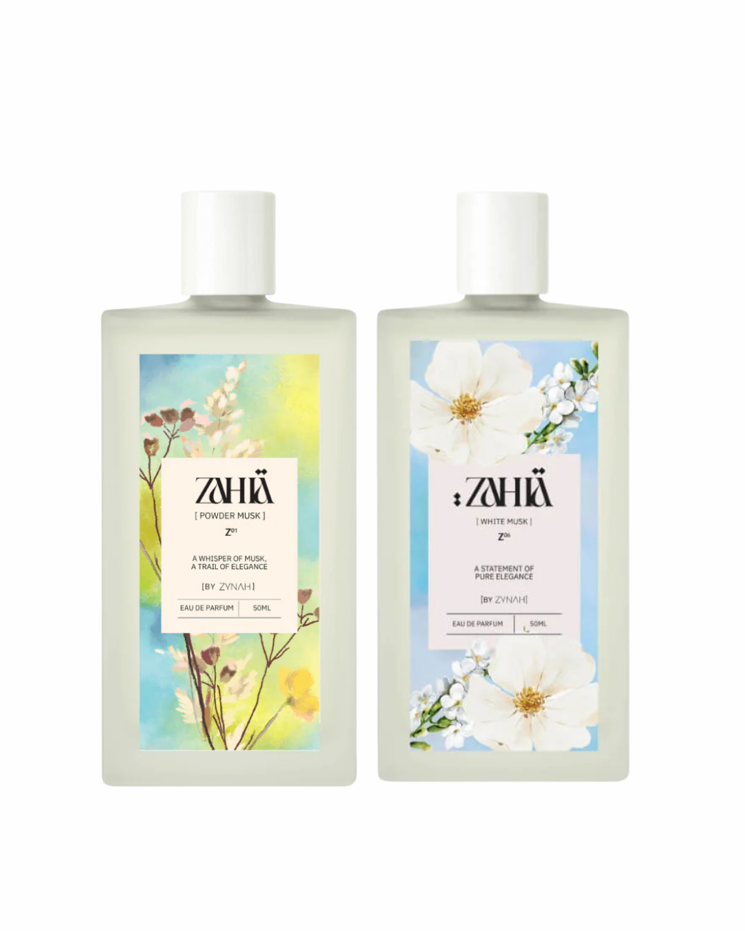 Best-Selling Musk Duo Zahia ( Powder Musk 50ml + White Musk 50ml) on ZYNAH