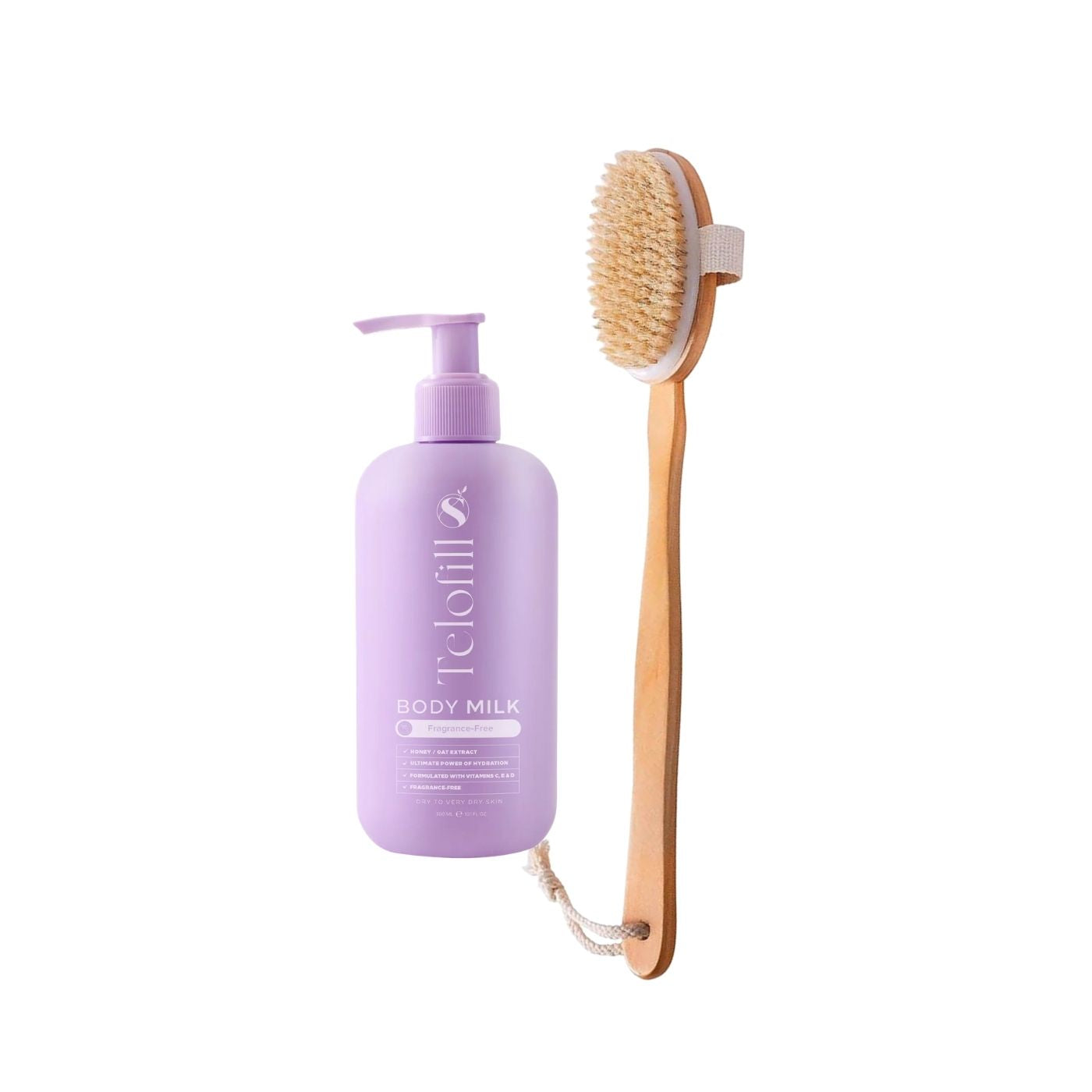 ZYNAH Dry Brush & Telofill Body Milk Fragrance Free on ZYNAH