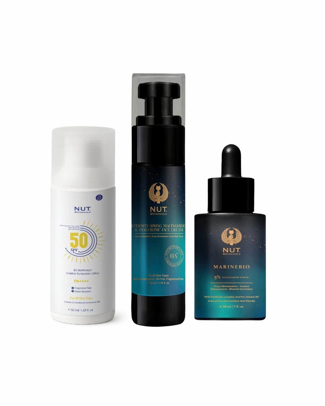 3-Step Glow Bundle ( NUT Serum + Face Cream + Sunscreen Lotion ) on ZYNAH