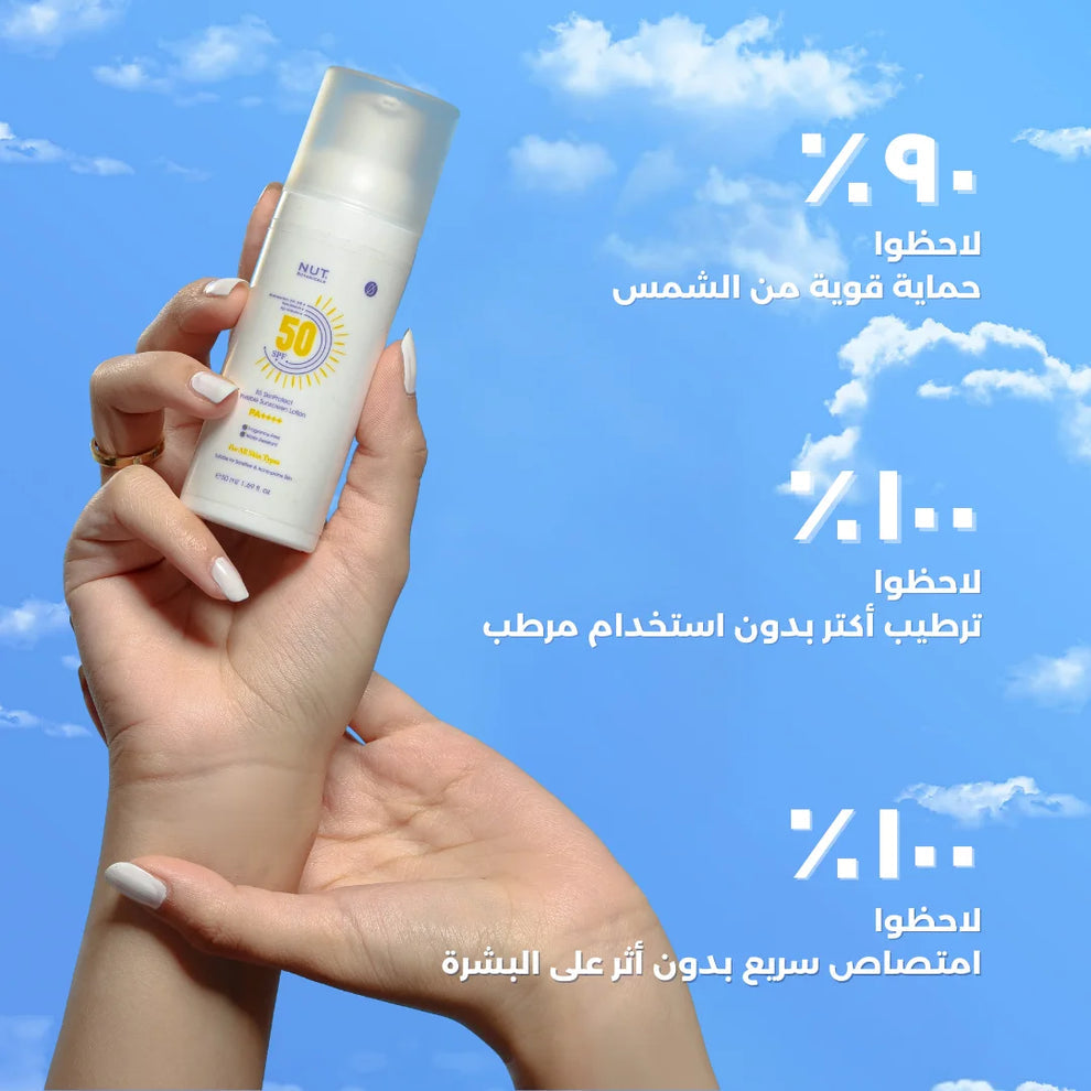 Nut Botanicals SPF50 B5 SkinProtect Invisible Sunscreen Lotion PA++++