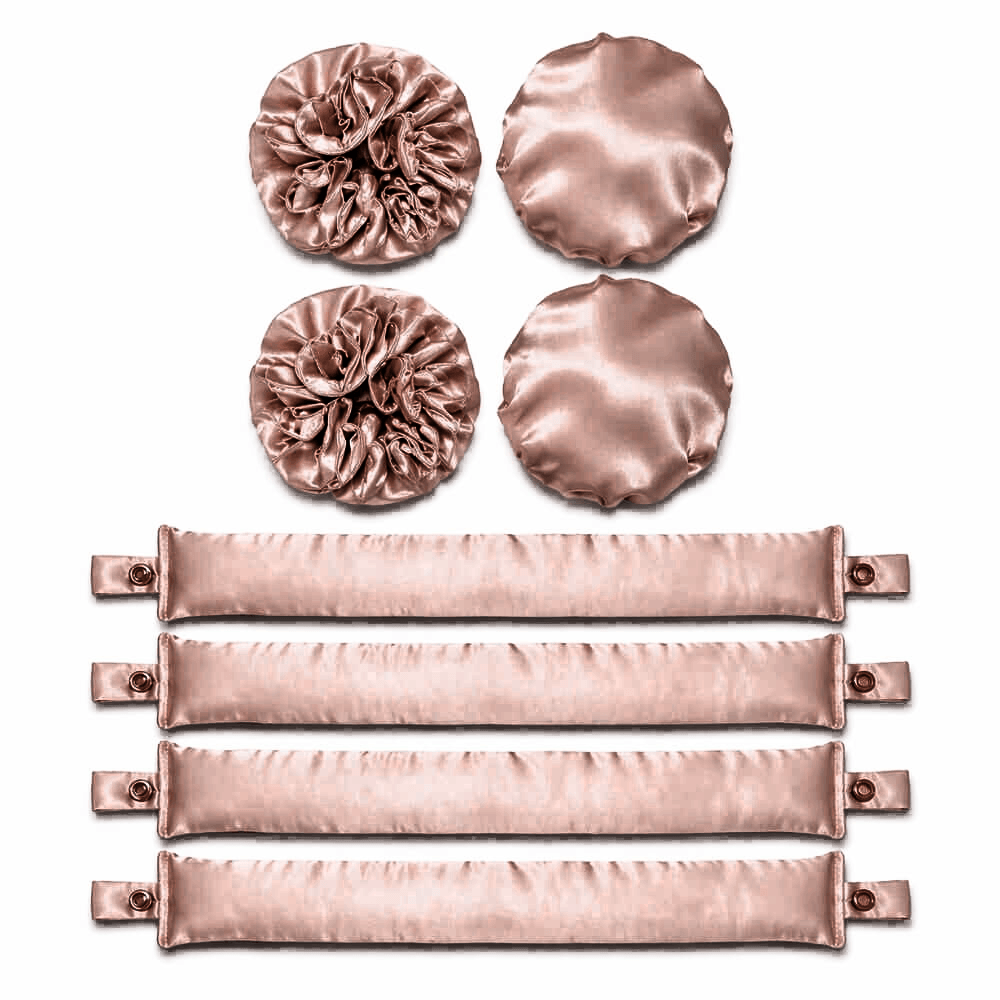 Satin Heatless Hair Curlers (Bun Bons 4 Set)
