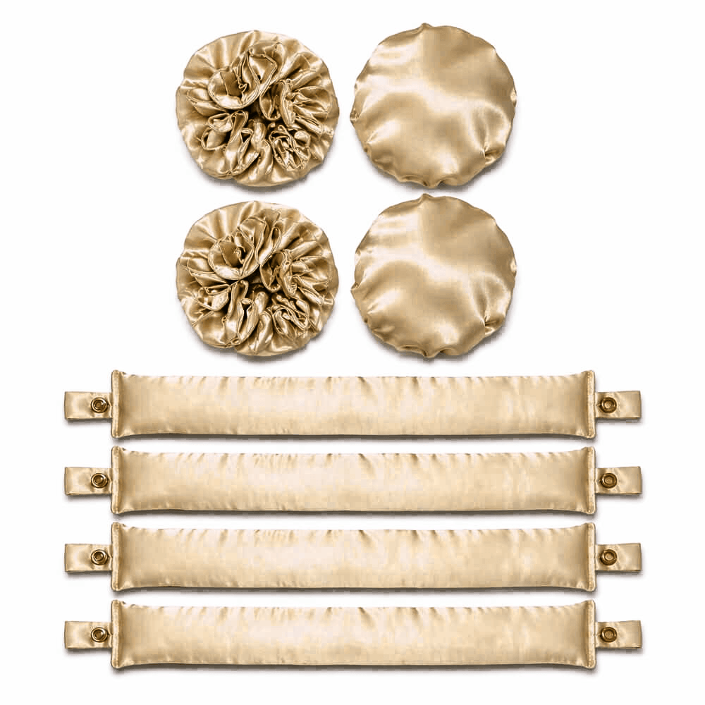 Satin Heatless Hair Curlers (Bun Bons 4 Set)