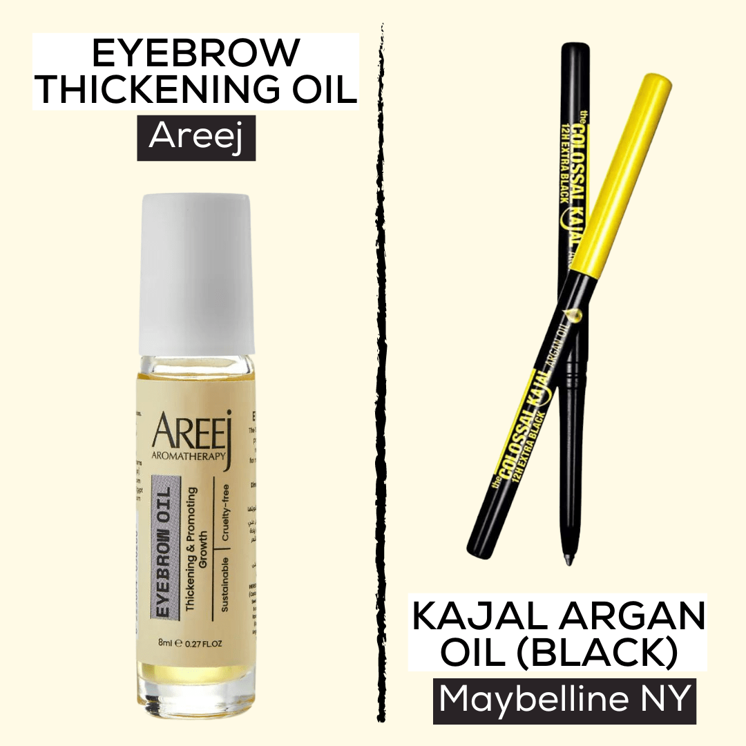 Shop Areej Brow Growth Oil & Maybelline Colossal Kajal on ZYNAH