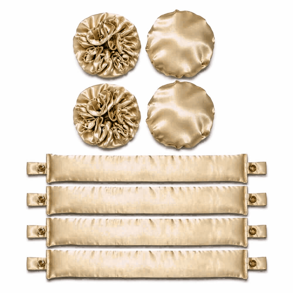 Satin Heatless Hair Curlers (Bun Bons 4 Set)