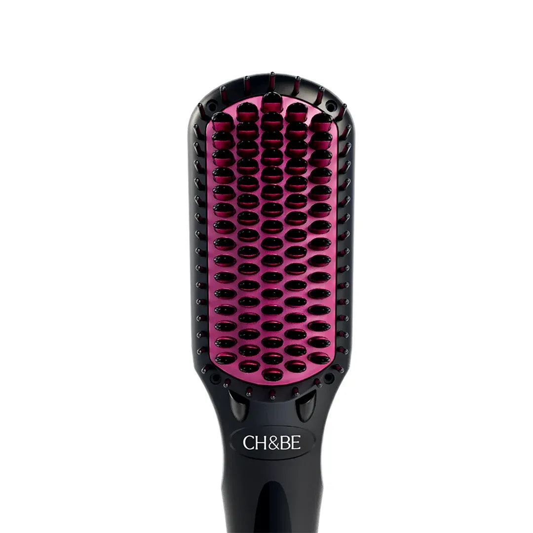 CH&BE Ionic Ceramic Straightening Brush  Nano Comb Design & Adjustable 170–450°F Heat