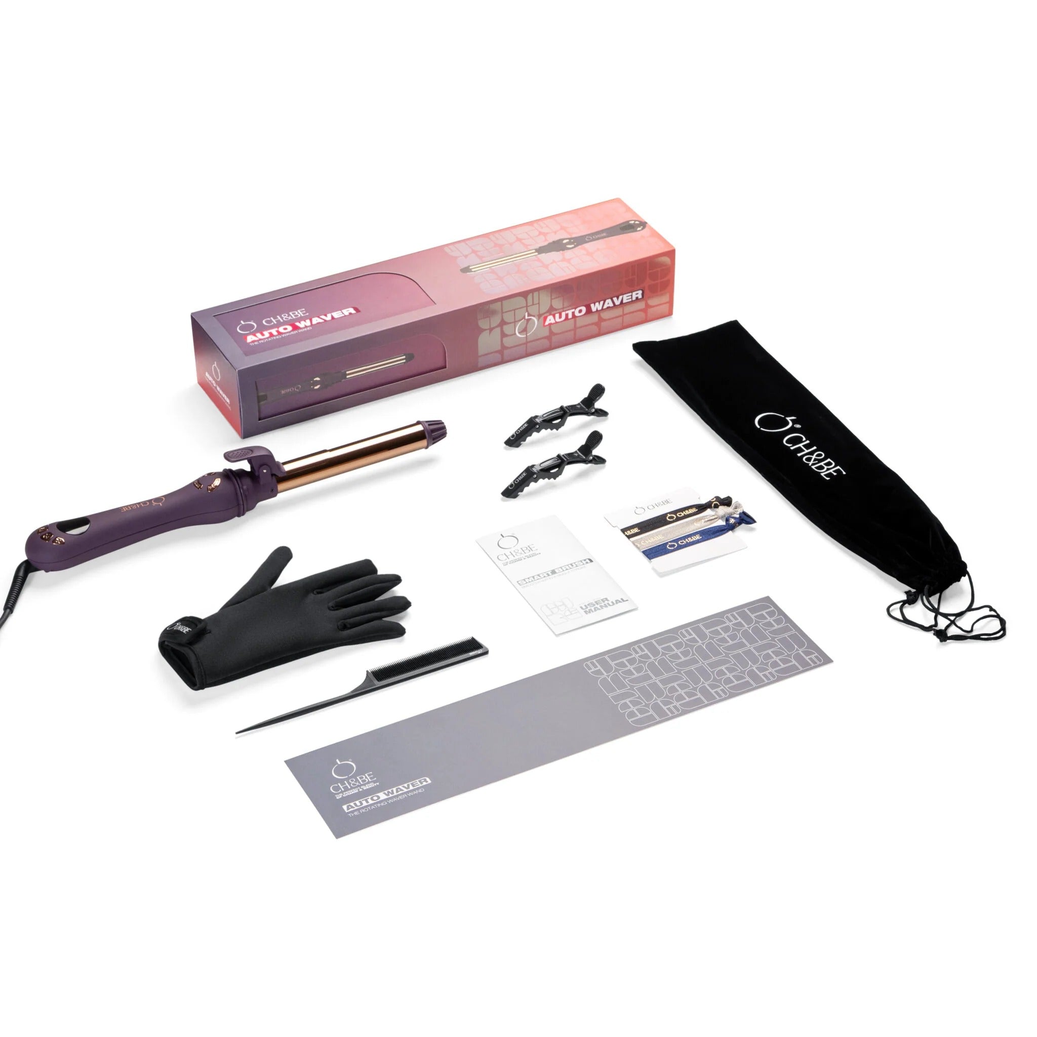 CH&BE Auto Waver Titanium Curling Iron 25mm,Fast Heat & Smooth Curls