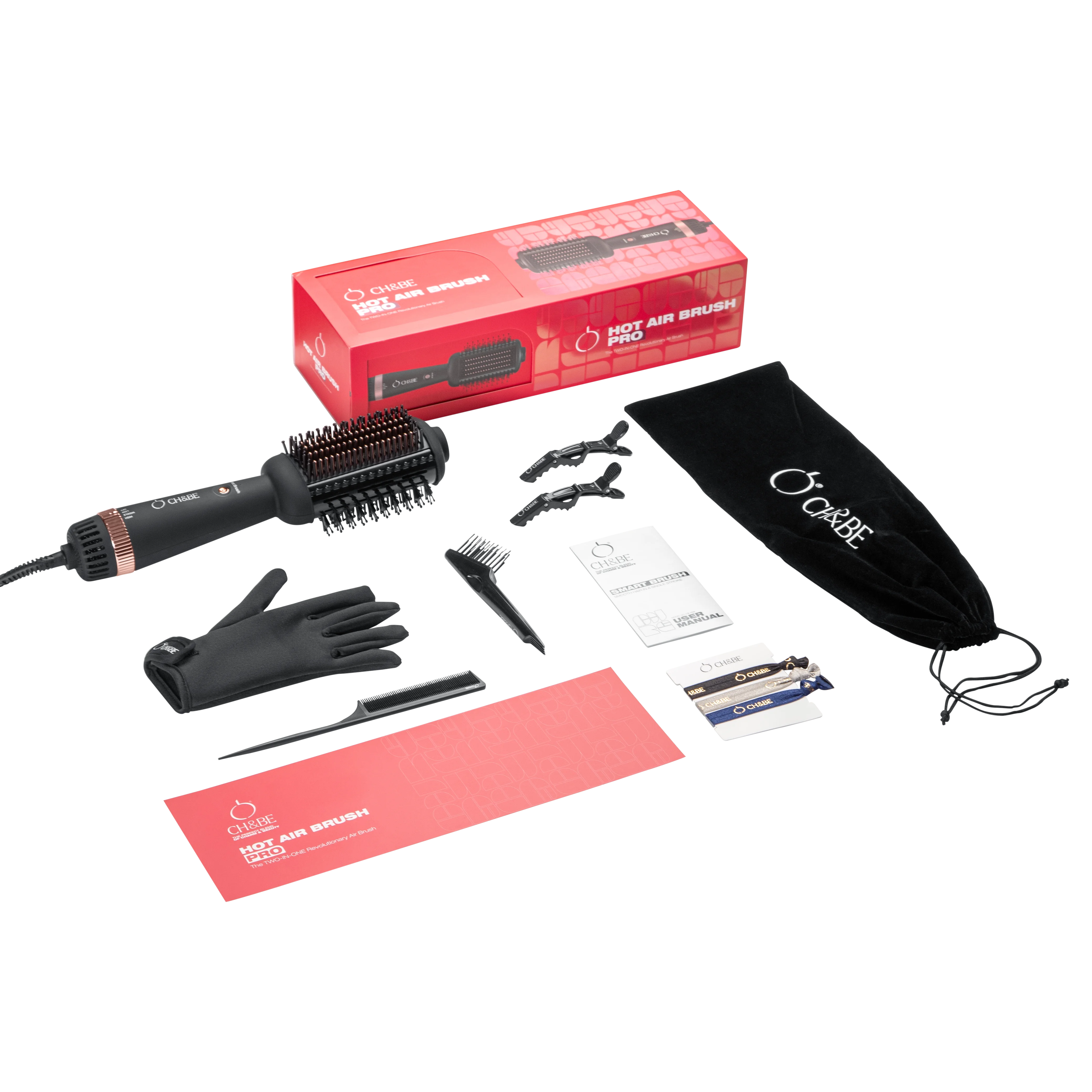 CH&BE Hot Air Brush Pro (2-in-1 Dryer & Straightener)