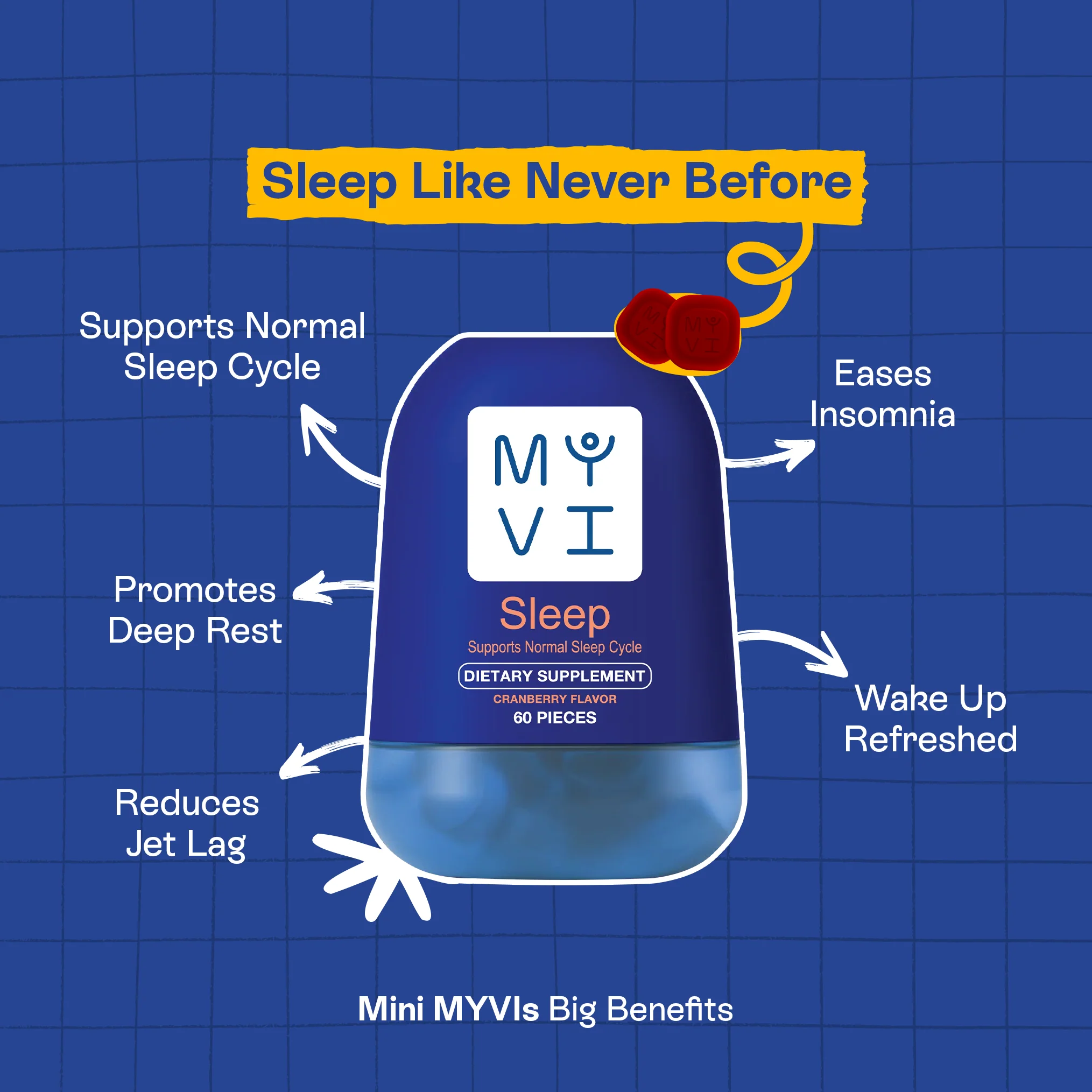 MYVI SLeep Gummies - 60 Pieces