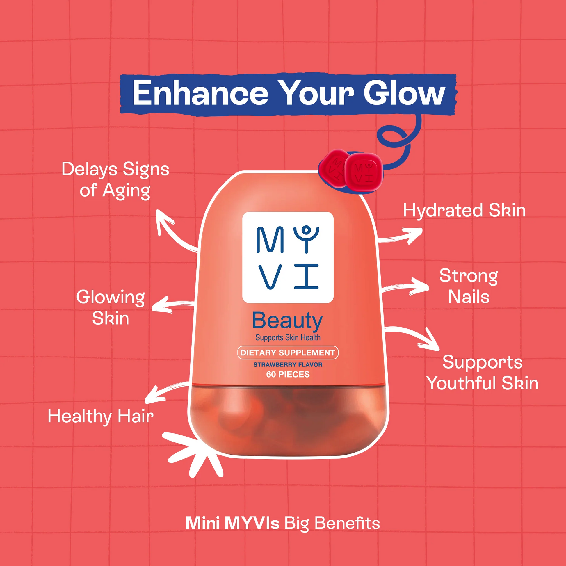 MYVI  MYBeauty Gummies - 60 Pieces