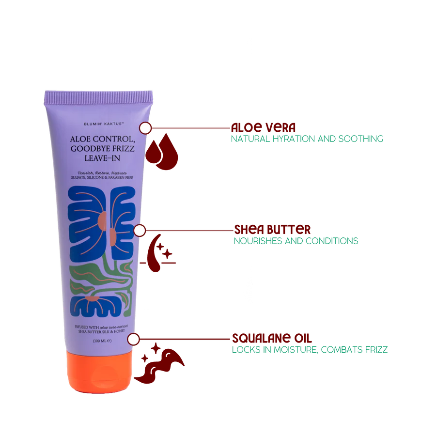 Blumin Kaktus Aloe Control, Goodbye Frizz Leave-in 