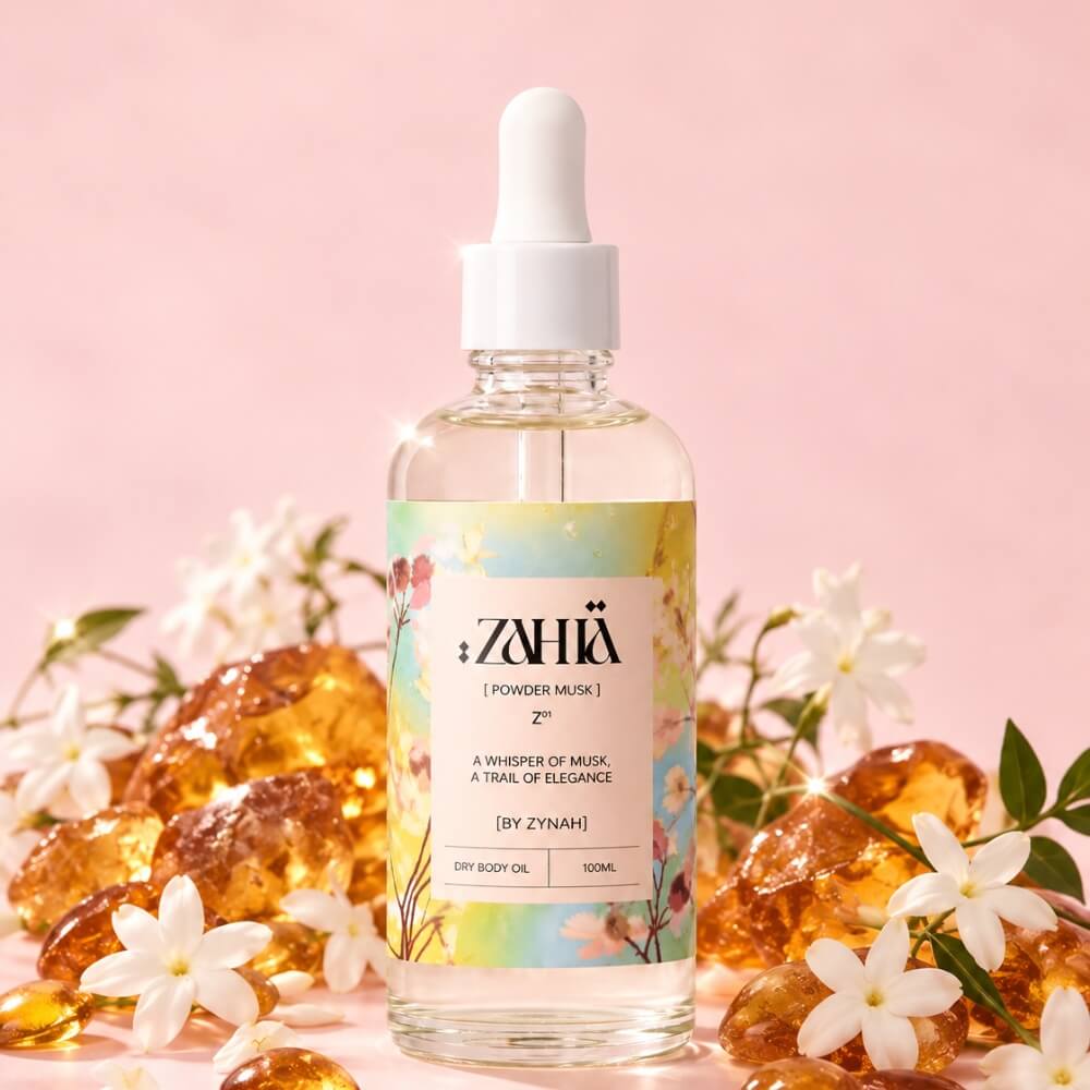 Zahia Dry Body Oil Powder Musk 100ml