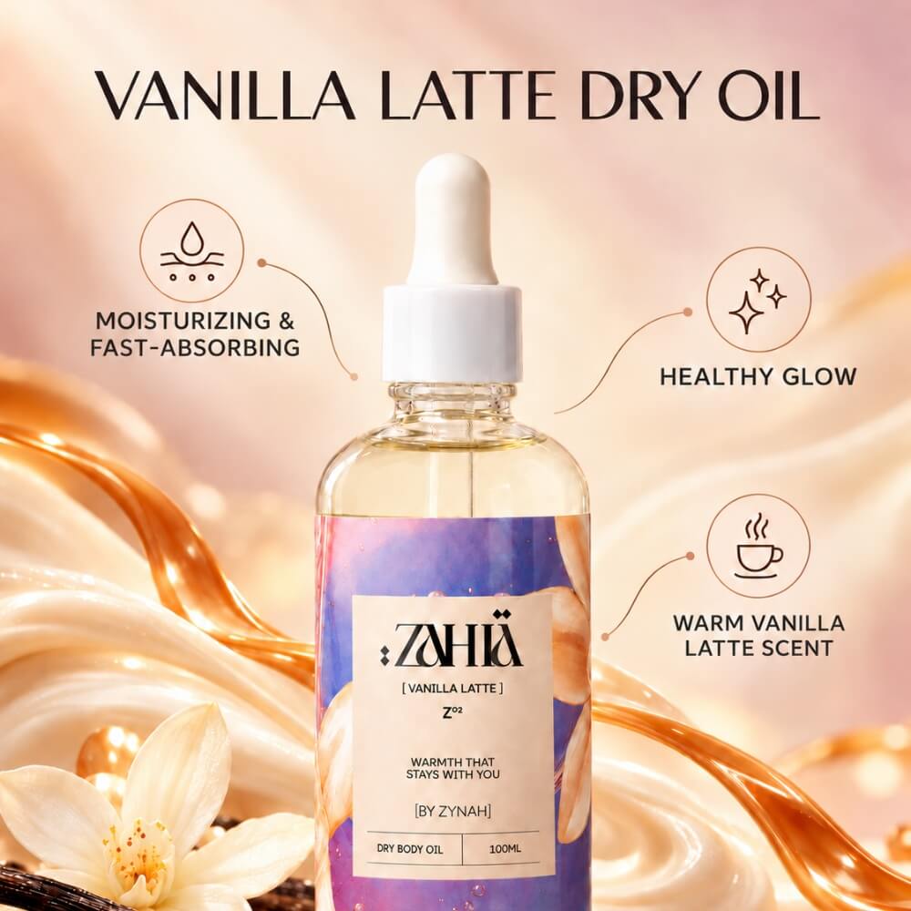 Zahia Dry Body Oil Vanilla Latte 100ml