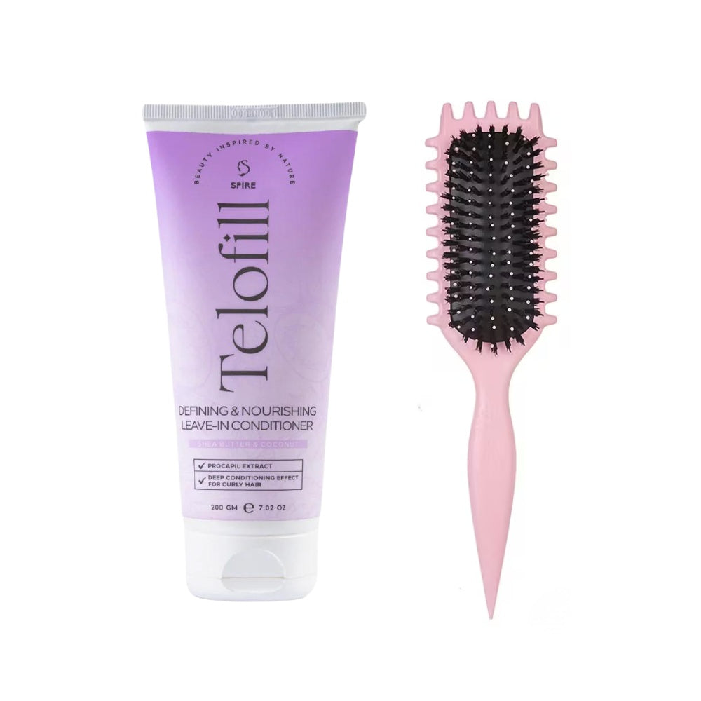 Telofill Leave-In & Curly Styling & Defining Brush ZYNAH