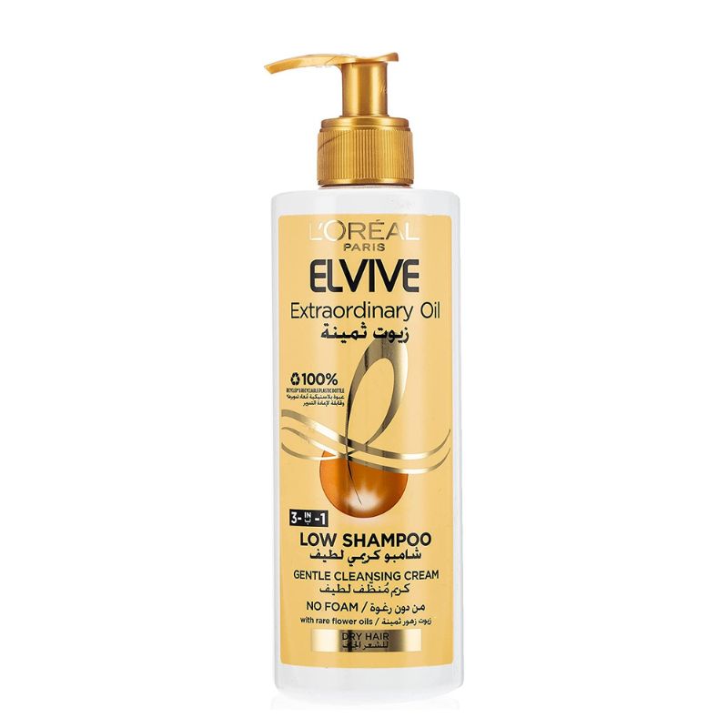 Elvive 3-in-1 Extraordinary Oil Low Shampoo For Dry Hair 400ml on ZYNAH Egypt