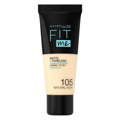 Maybelline Fit Me Matte + Poreless Foundation (105 Natural Ivory) on ZYNAH Egypt