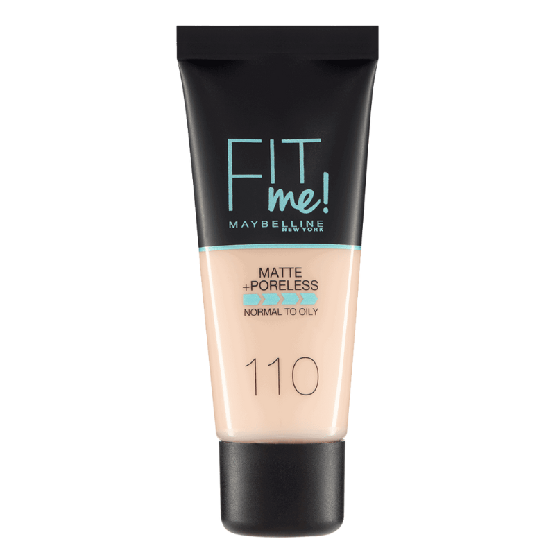 Maybelline Fit Me Matte + Poreless Foundation (110 Porcelain) on ZYNAH Egypt