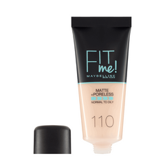 Maybelline Fit Me Matte + Poreless Foundation (110 Porcelain) on ZYNAH Egypt