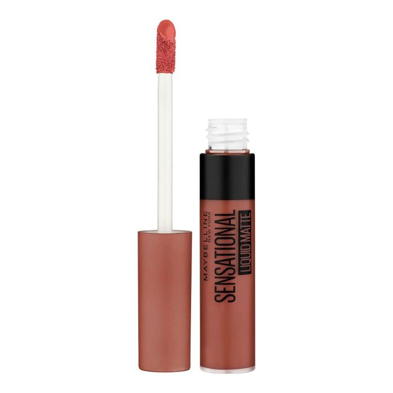 Maybelline Sensational Liquid Matte Lipstick (02 Strip It Off) on ZYNAH Egypt