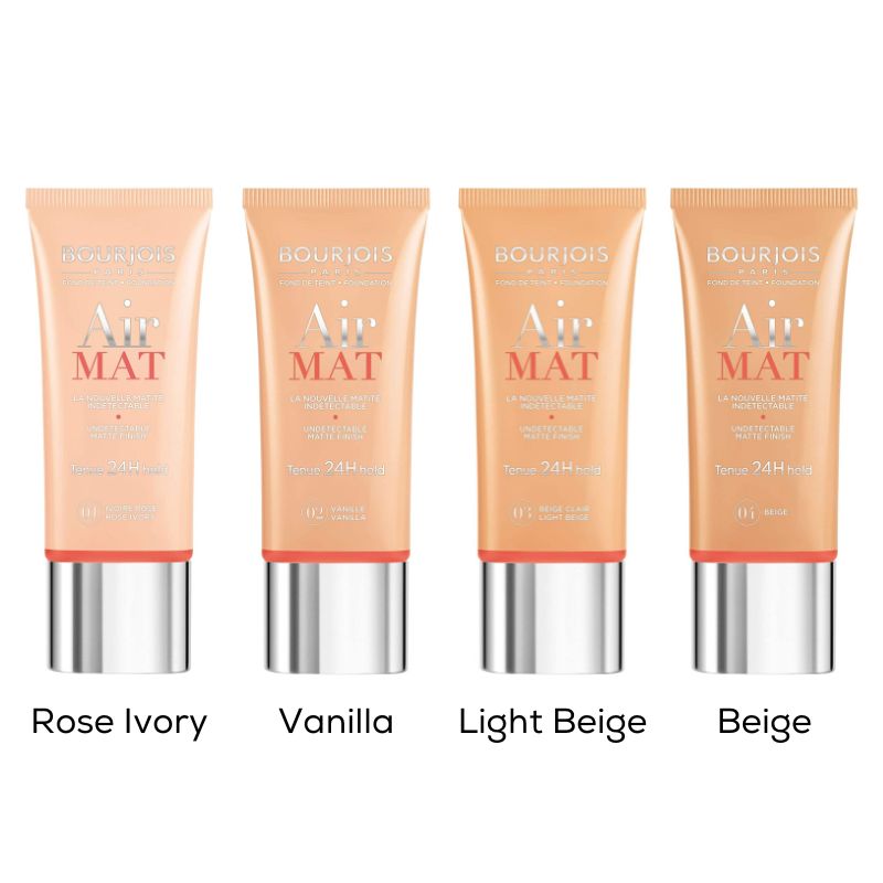 Bourjois Air Mat 24H Foundation (Vanilla 02) on ZYNAH Egypt