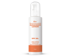 Beach Essentials Sunscreen Lotion SPF50+ by Rhea Beauty - ZYNAH: Shop online in Egypt for beauty products - skincare, makeup, hair, clean beauty