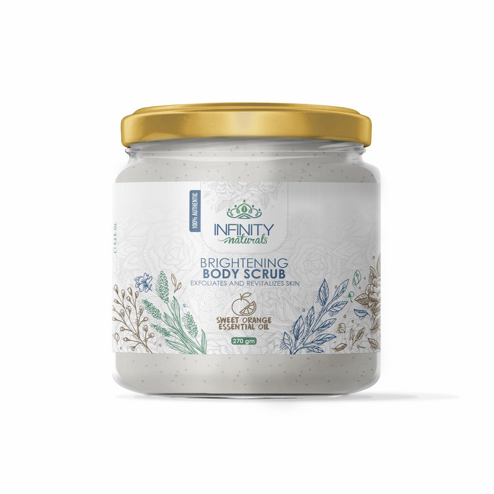 Brightening Body Scrub With Sweet Orange Essential Oil Infinity Naturals on ZYNAH Egypt