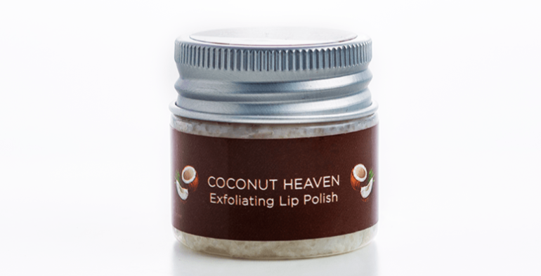 Coconut Heaven Exfoliating Lip Polish by Raw African in Egypt - shop online for beauty products on ZYNAH.me