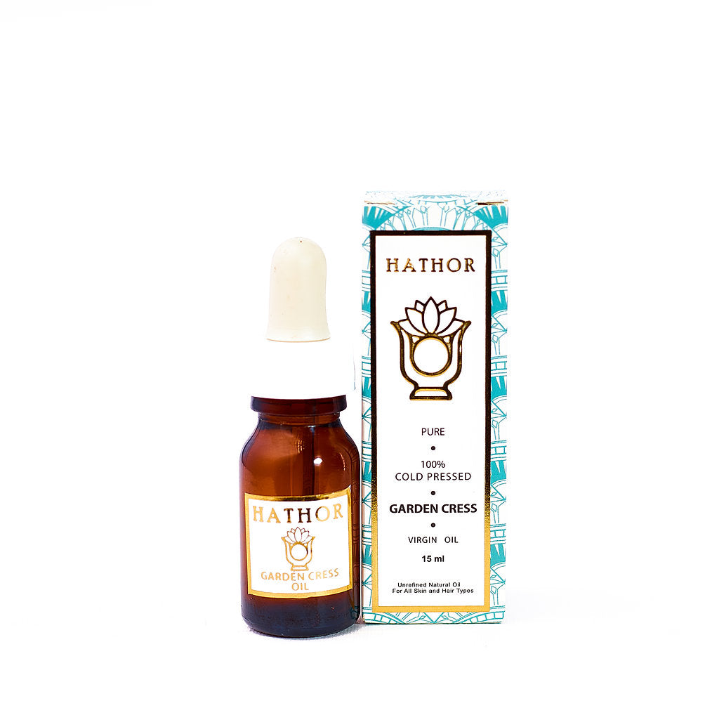 Cold Pressed Garden Cress Oil (15ml) by Hathor Organics on ZYNAH Egypt