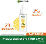 Garnier Fast Bright 30x Vitamin C Anti Dark Spot Serum 15ml - ZYNAH Egypt