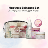 Hadwa's Skincare Set (Scrubs, Body Cream, Aloe Vera Gel & More)