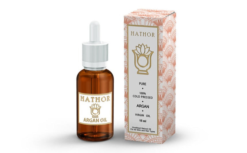 Cold Pressed Argan Oil Hathor Organics on Zynah.me - shop online for beauty products in Egypt