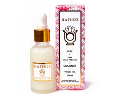 Cold Pressed Coconut Oil by Hathor Organics on Zynah.me - shop beauty products online in Egypt