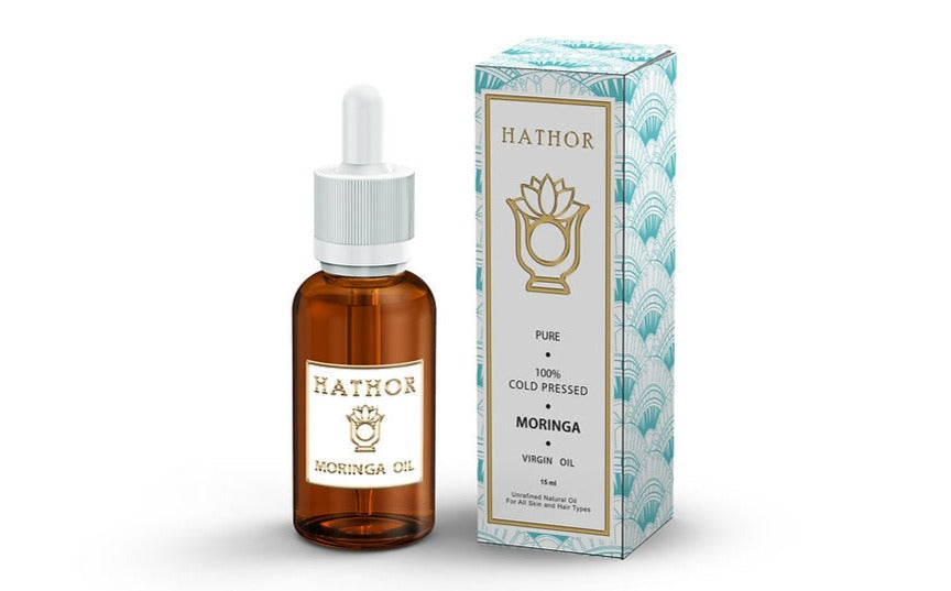 Cold Pressed Moringa Oleifera Oil Hathor Organics - shop on zynah online in Egypt beauty products