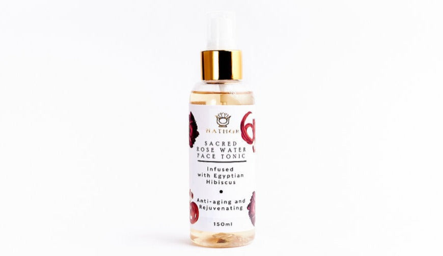 Sacred Rose Water Face Tonic (Egyptian Hibiscus) by Hathor Organics on Zynah.me - shop online beauty products in Egypt