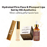 Hydrated Firm Face & Plumped Lips Set by HG Aesthetics + Pouch