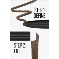 Maybelline Brow Satin Duo Eyebrow Pencil (Medium Brown) on ZYNAH Egypt