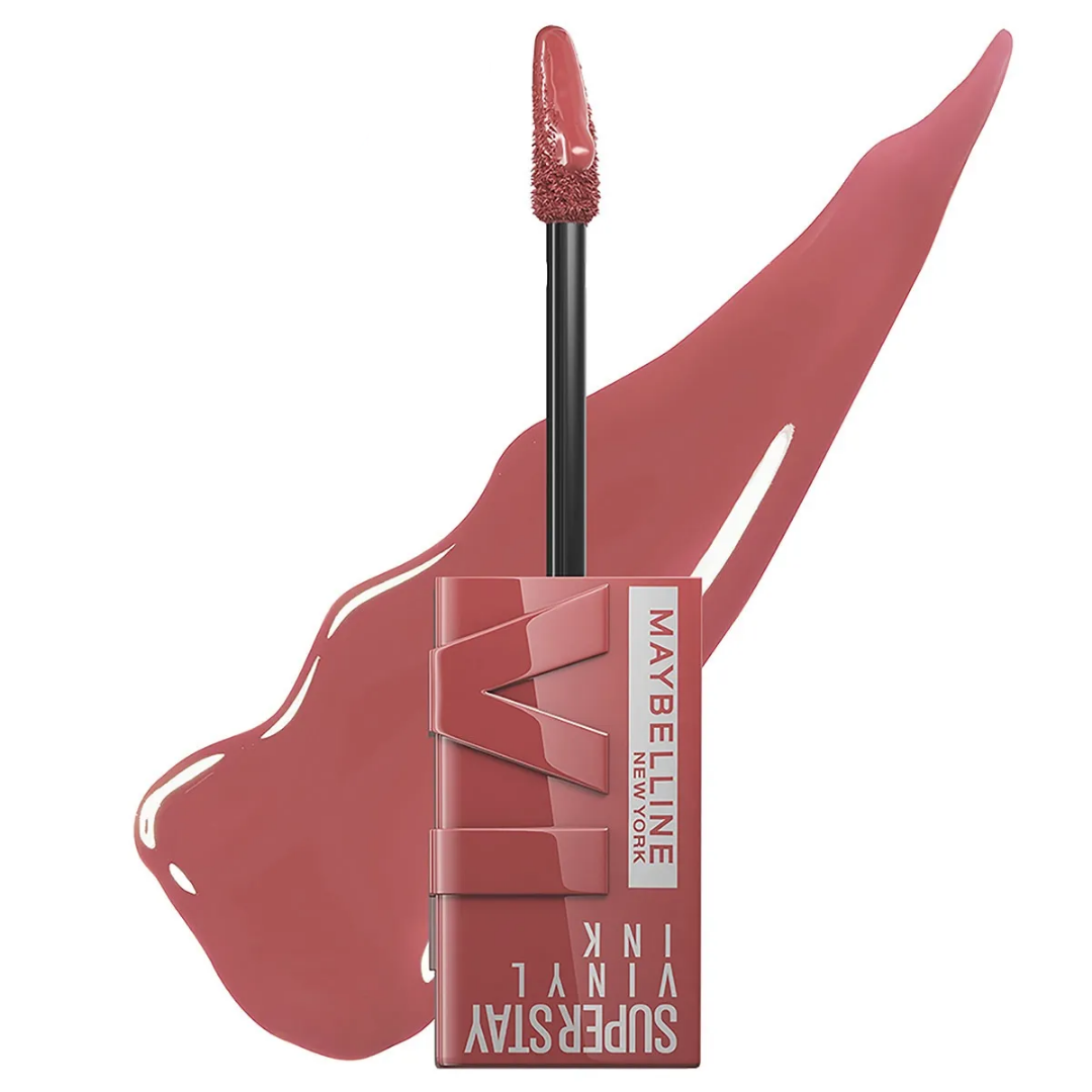Maybelline Super Stay Vinyl Ink Longwear Lip Color (35 Cheeky) on ZYNAH
