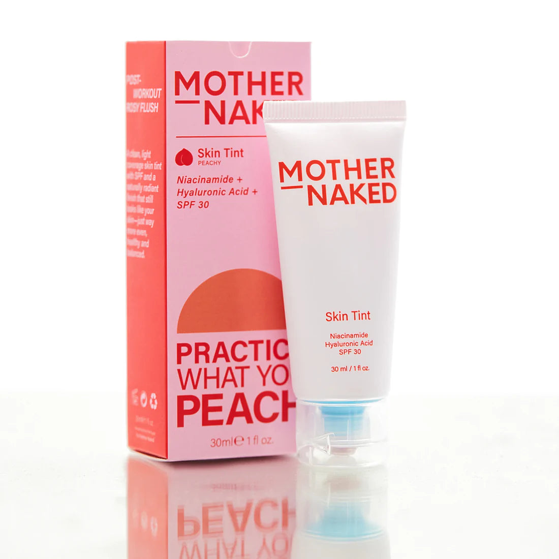 Peach Tinted Moisturizer SPF 30 Niacinamide & Hyaluronic Acid by Mother Naked on ZYNAH Egypt